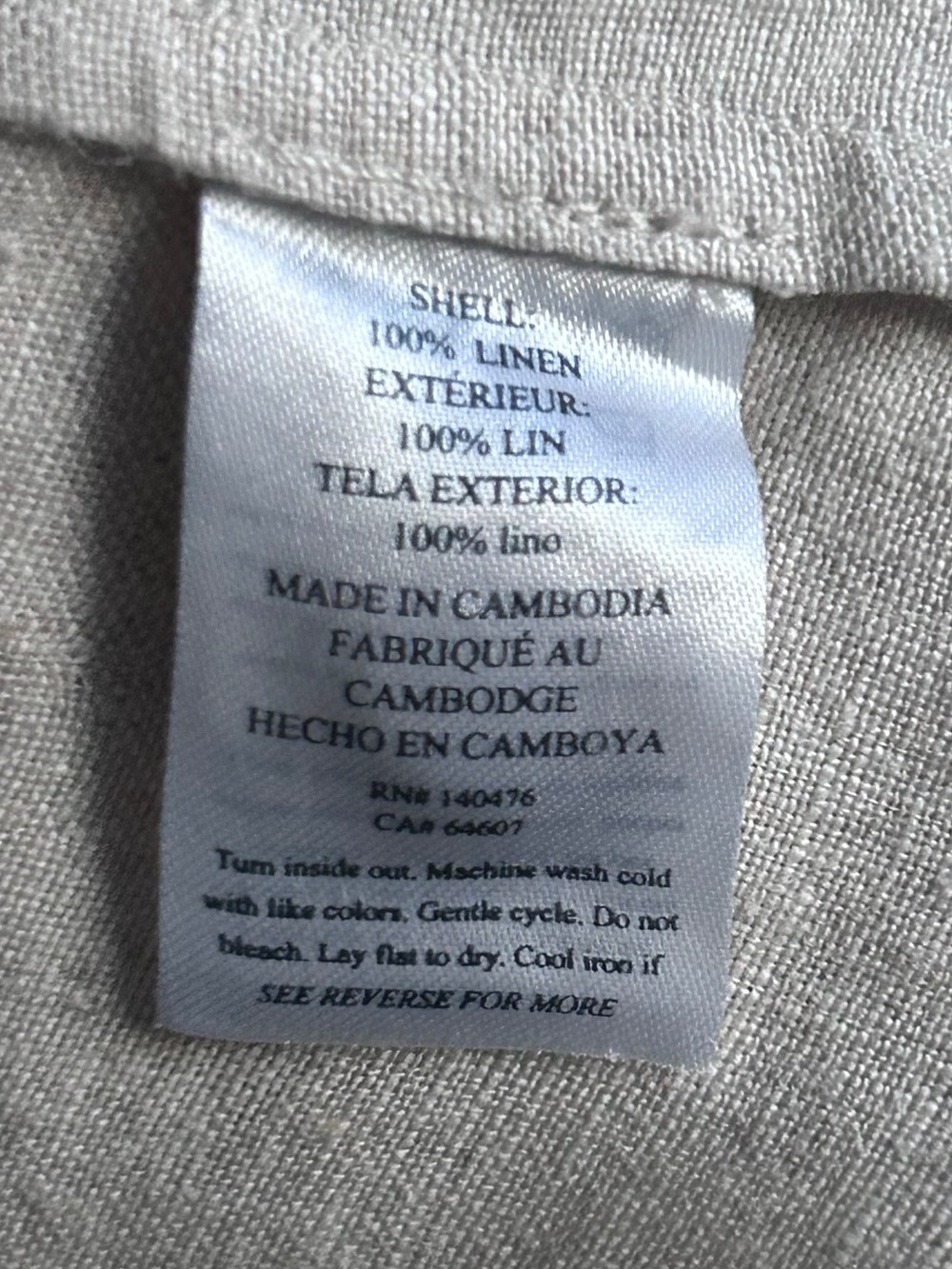Faherty 100% Linen Jacket - Picture 7 of 8